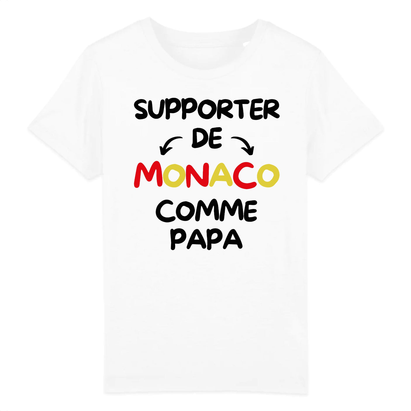 T-Shirt Enfant Supporter de Monaco comme papa