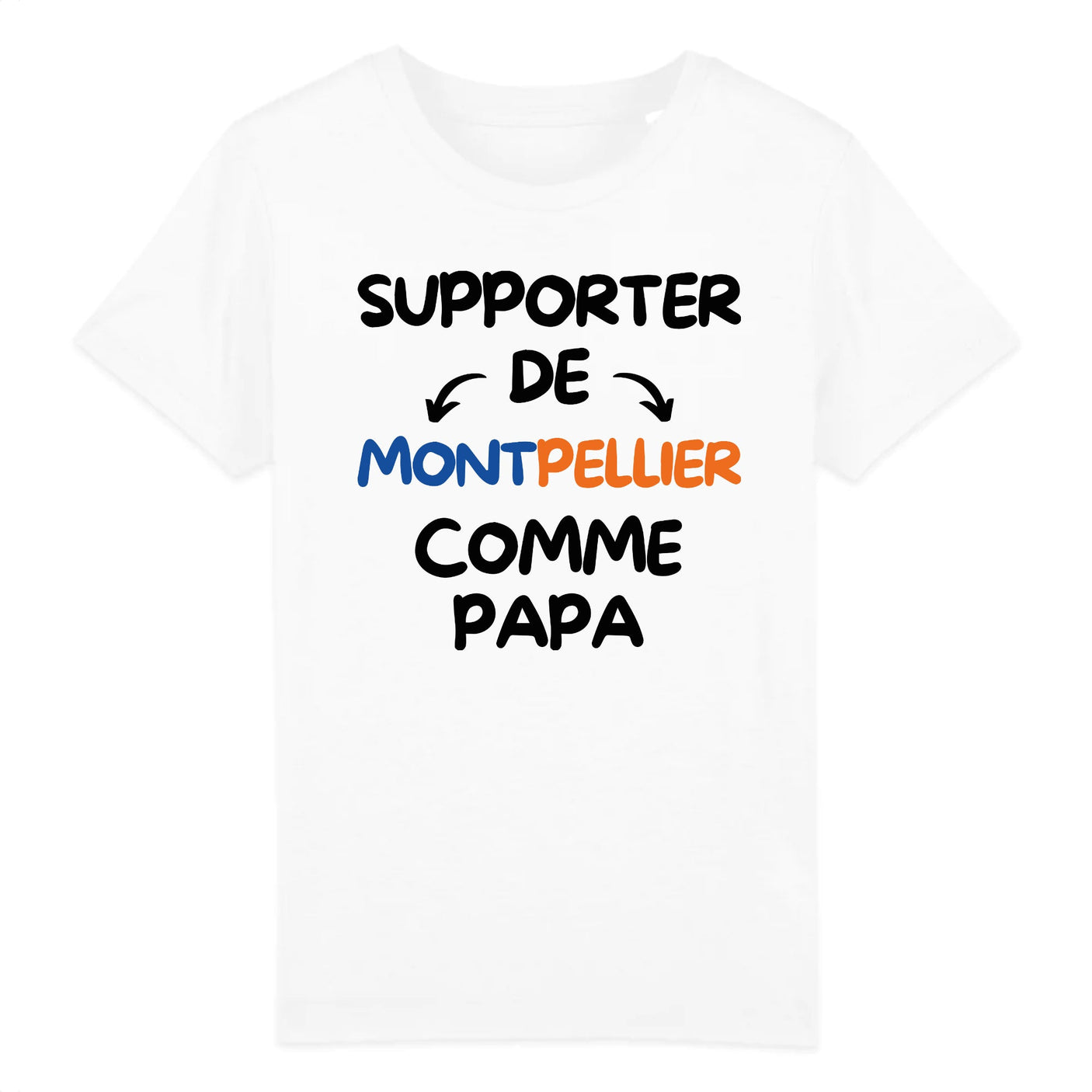 T-Shirt Enfant Supporter de Montpellier comme papa