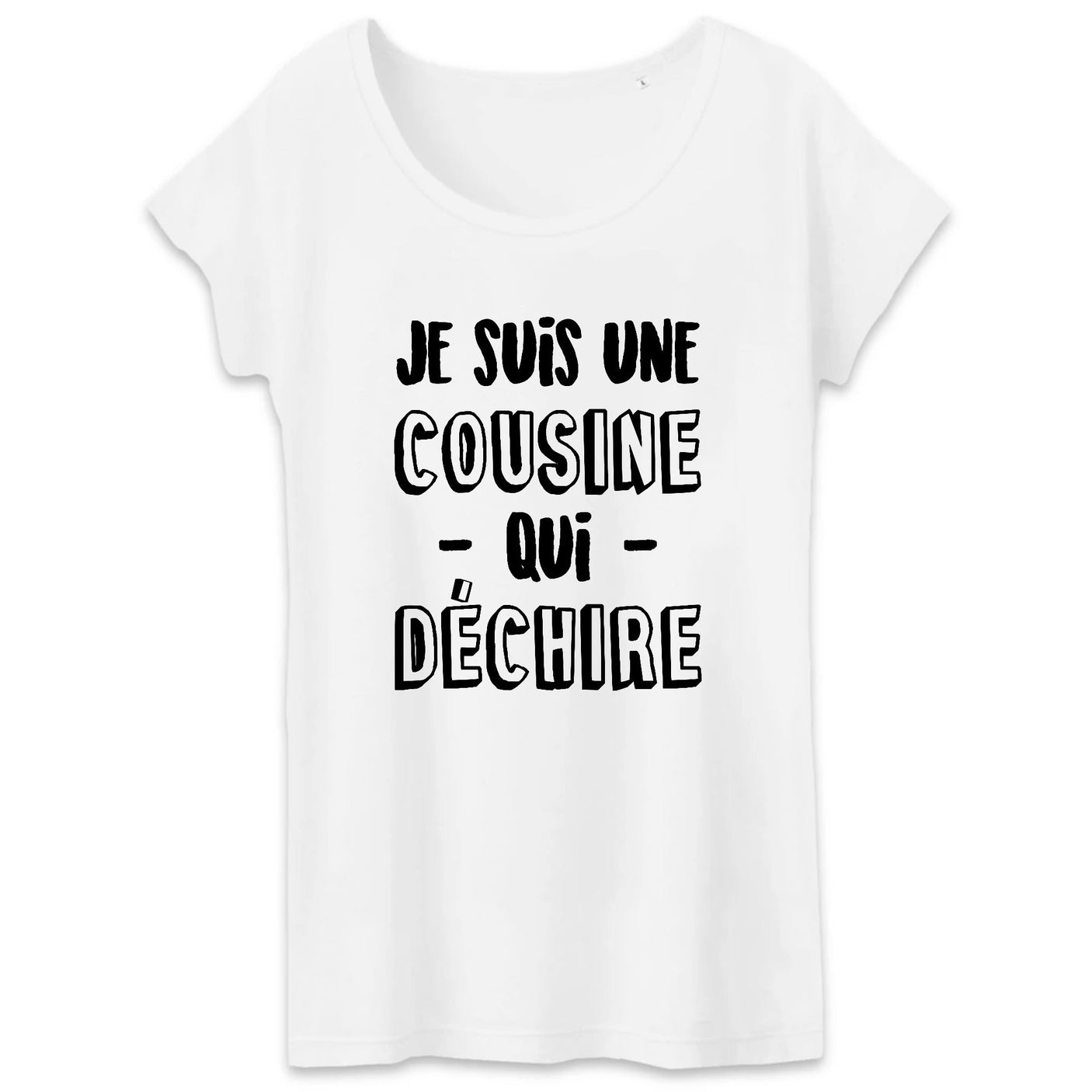 T-Shirt Femme Cousine qui déchire