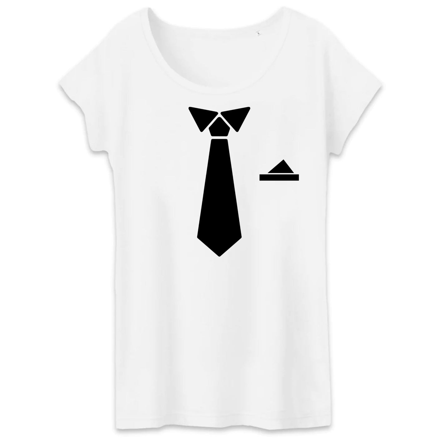 T-Shirt Femme Fausse cravate