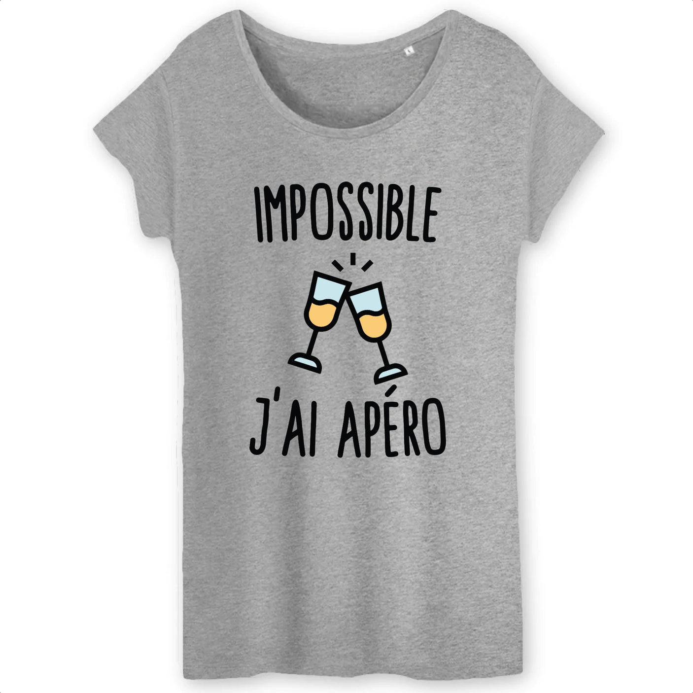T-Shirt Femme Impossible j'ai apéro