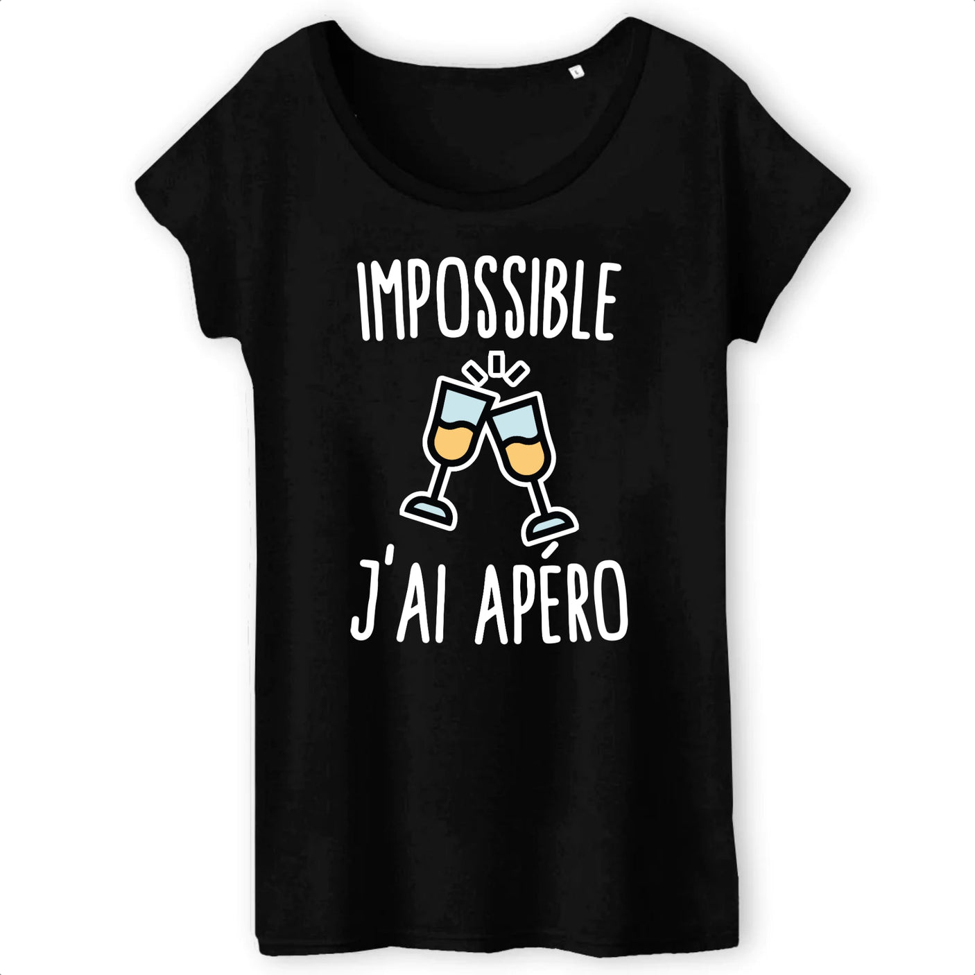 T-Shirt Femme Impossible j'ai apéro