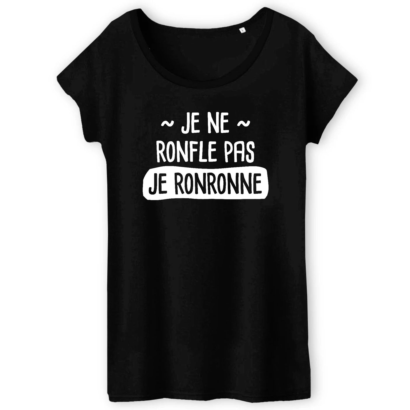 T-Shirt Femme Je ne ronfle pas je ronronne