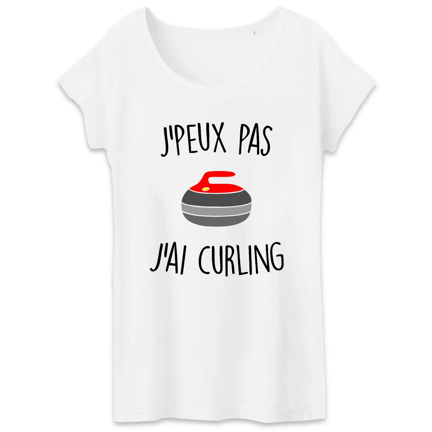 T-Shirt Femme J'peux pas j'ai curling