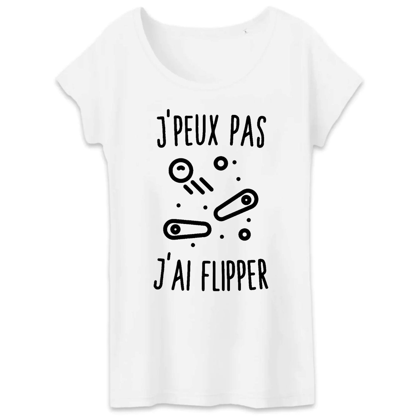 T-Shirt Femme J'peux pas j'ai flipper
