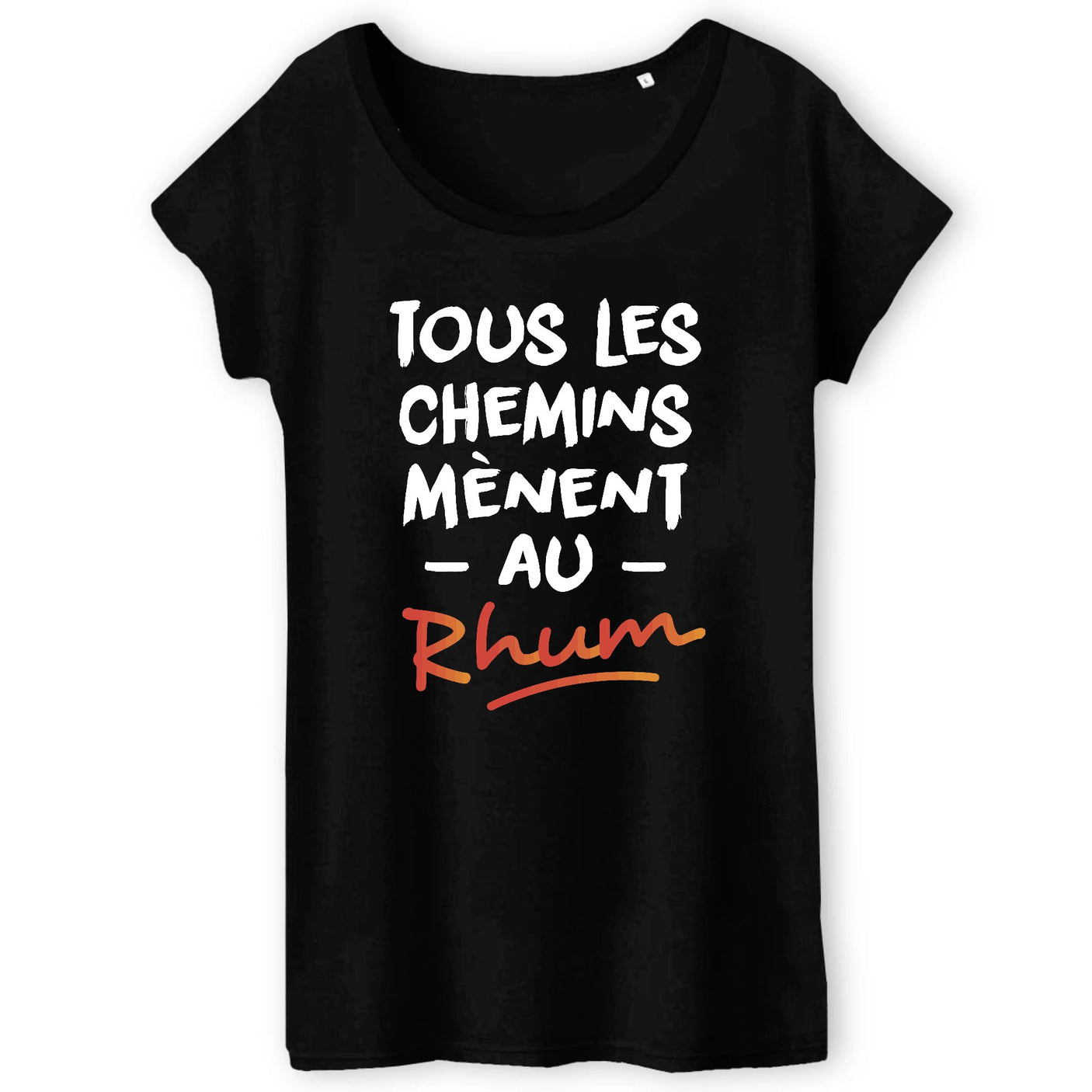 T-Shirt Femme Tous les chemins mènent au Rhum