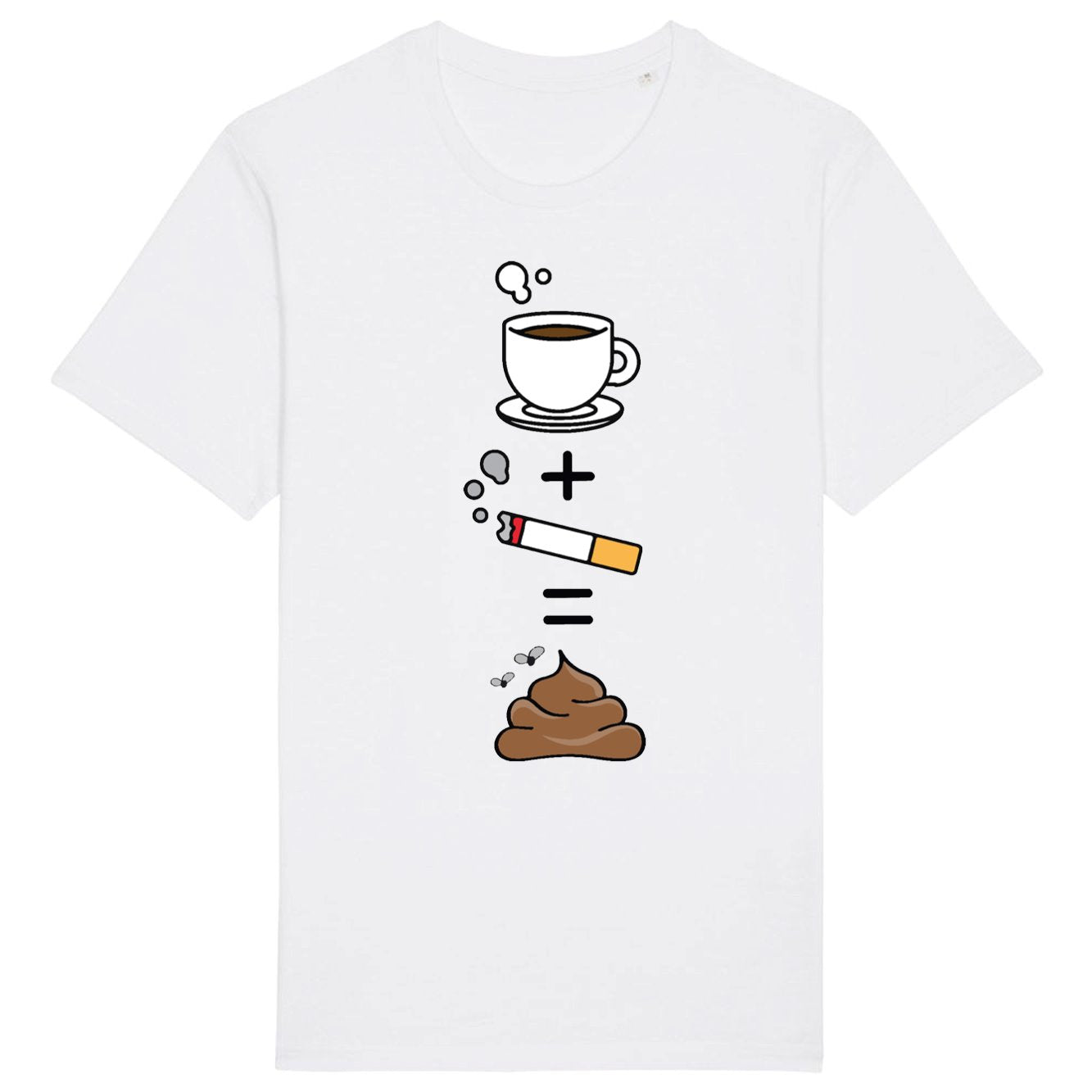 T-Shirt Homme Café clope caca