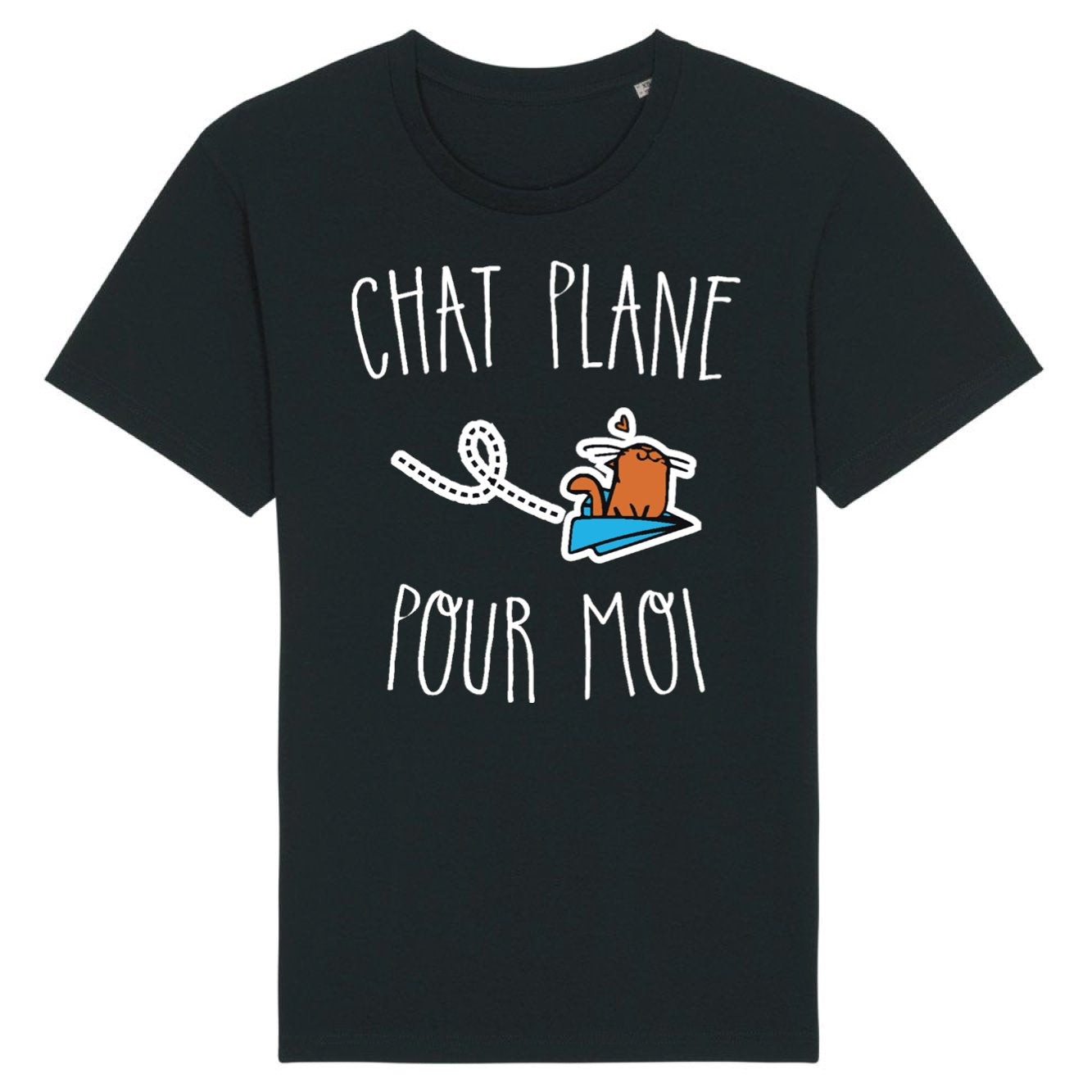 T-Shirt Homme Chat plane pour moi