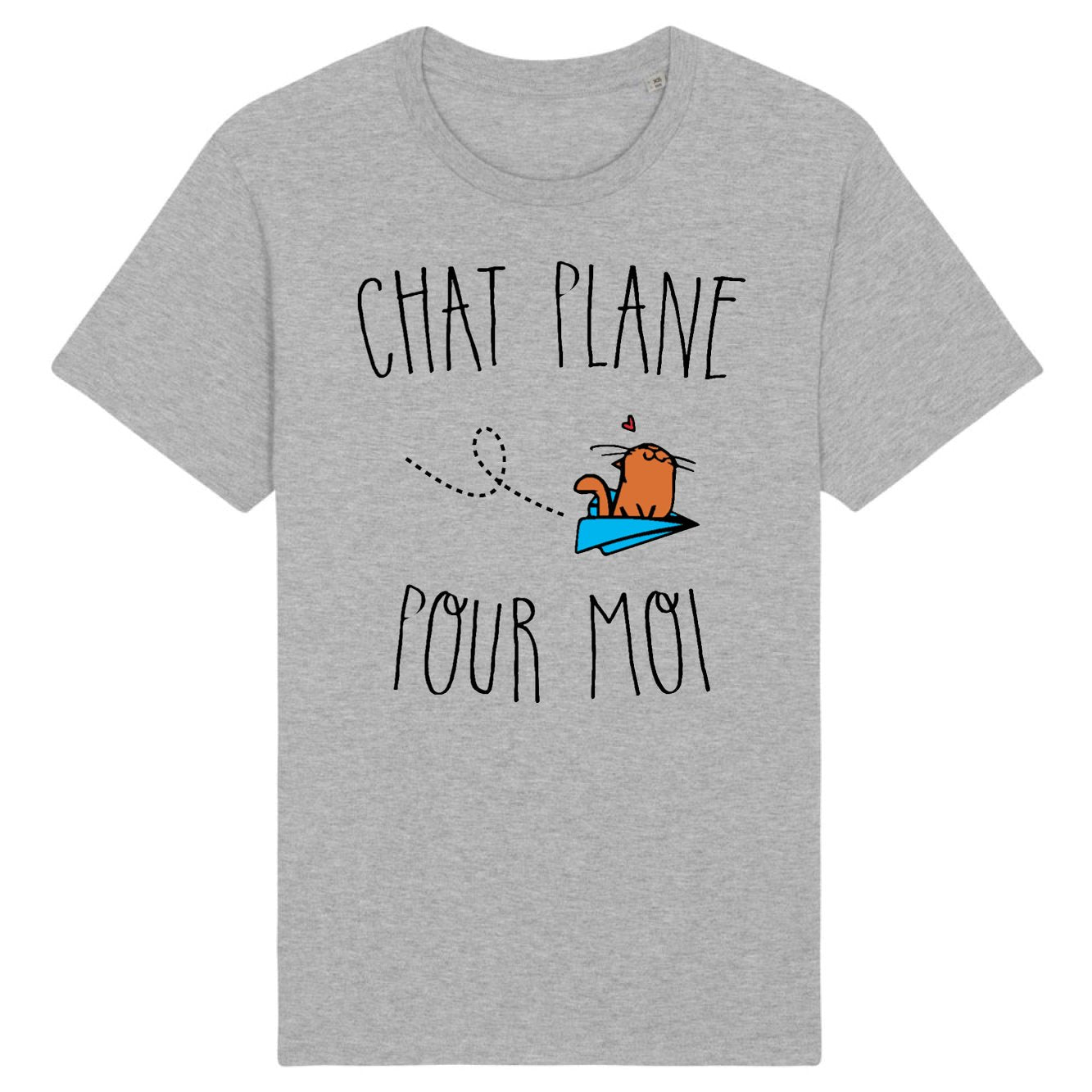 T-Shirt Homme Chat plane pour moi