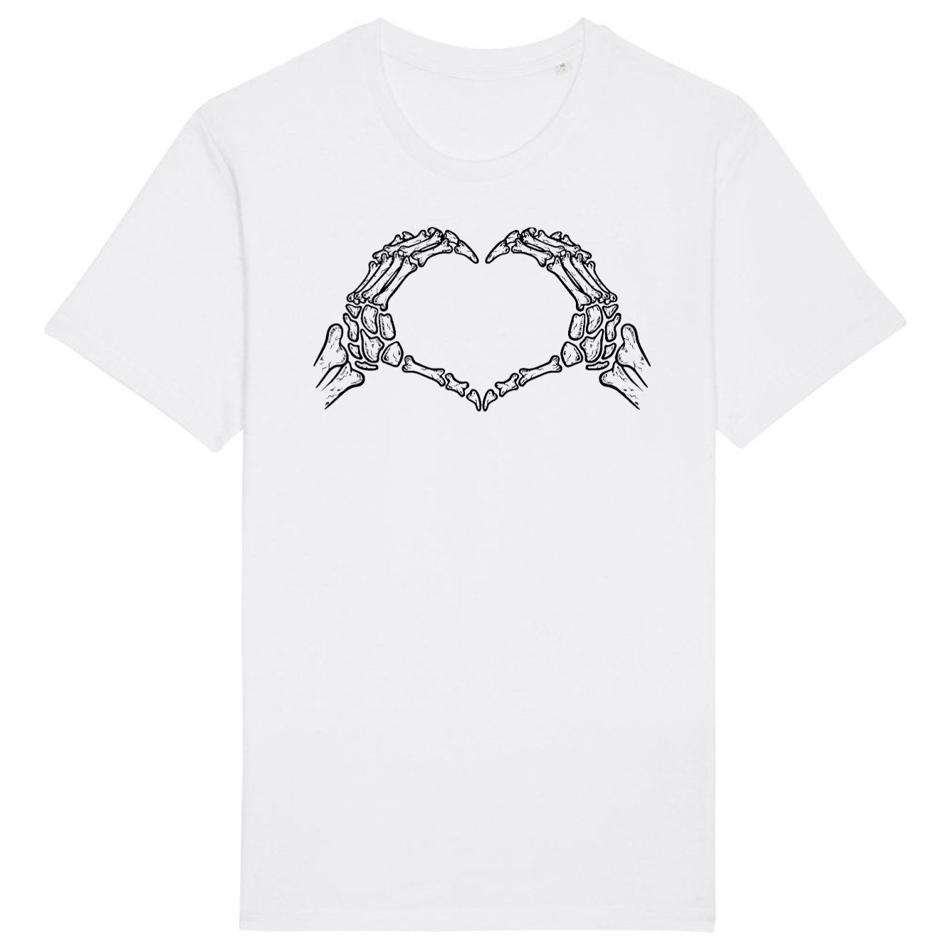 T-Shirt Homme Coeur mains squelette