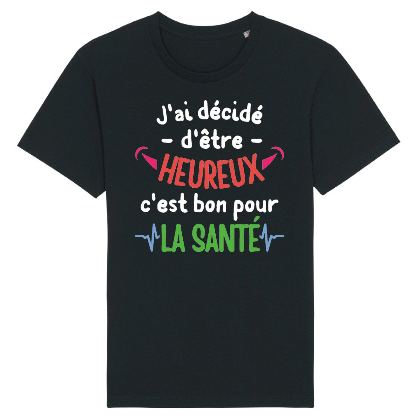 T-Shirt Homme J'ai décidé d'être heureux