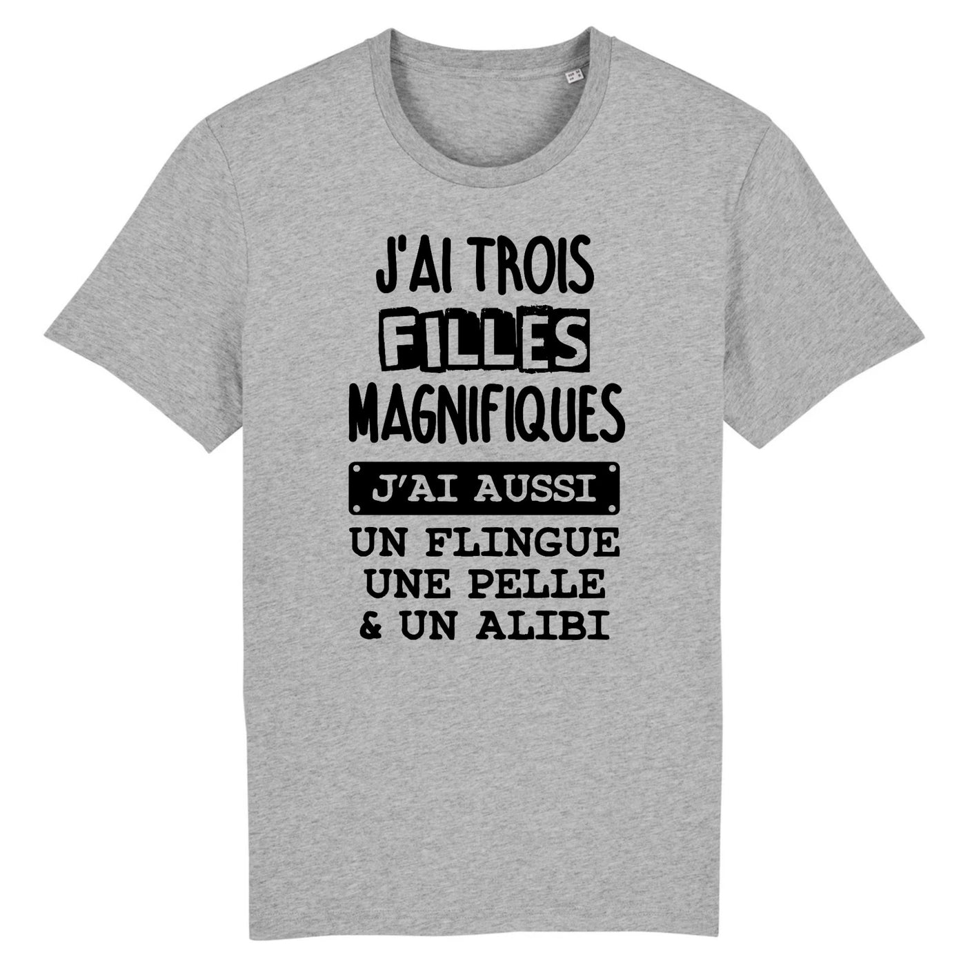 T-Shirt Homme J'ai trois filles magnifiques