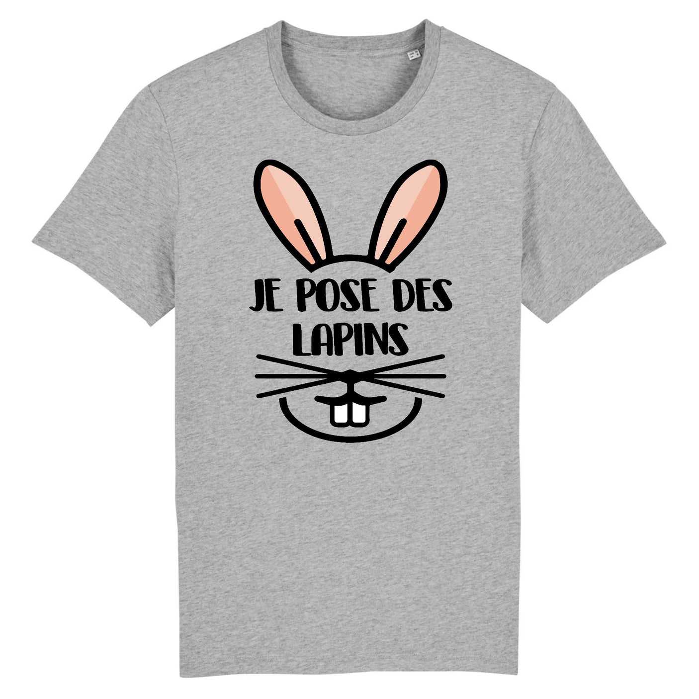 T-Shirt Homme Je pose des lapins