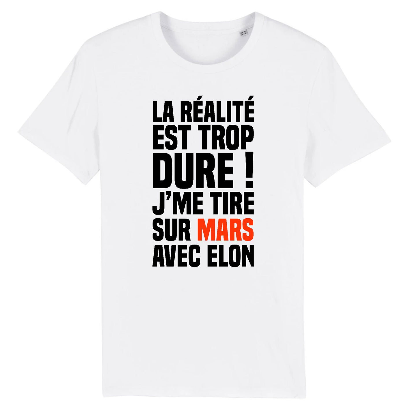 T-Shirt Homme J'me tire sur Mars avec Elon