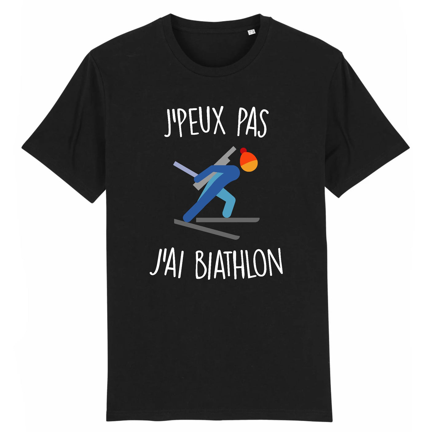 T-Shirt Homme J'peux pas j'ai biathlon