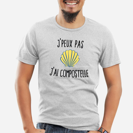 T-Shirt Homme J'peux pas j'ai Compostelle Gris