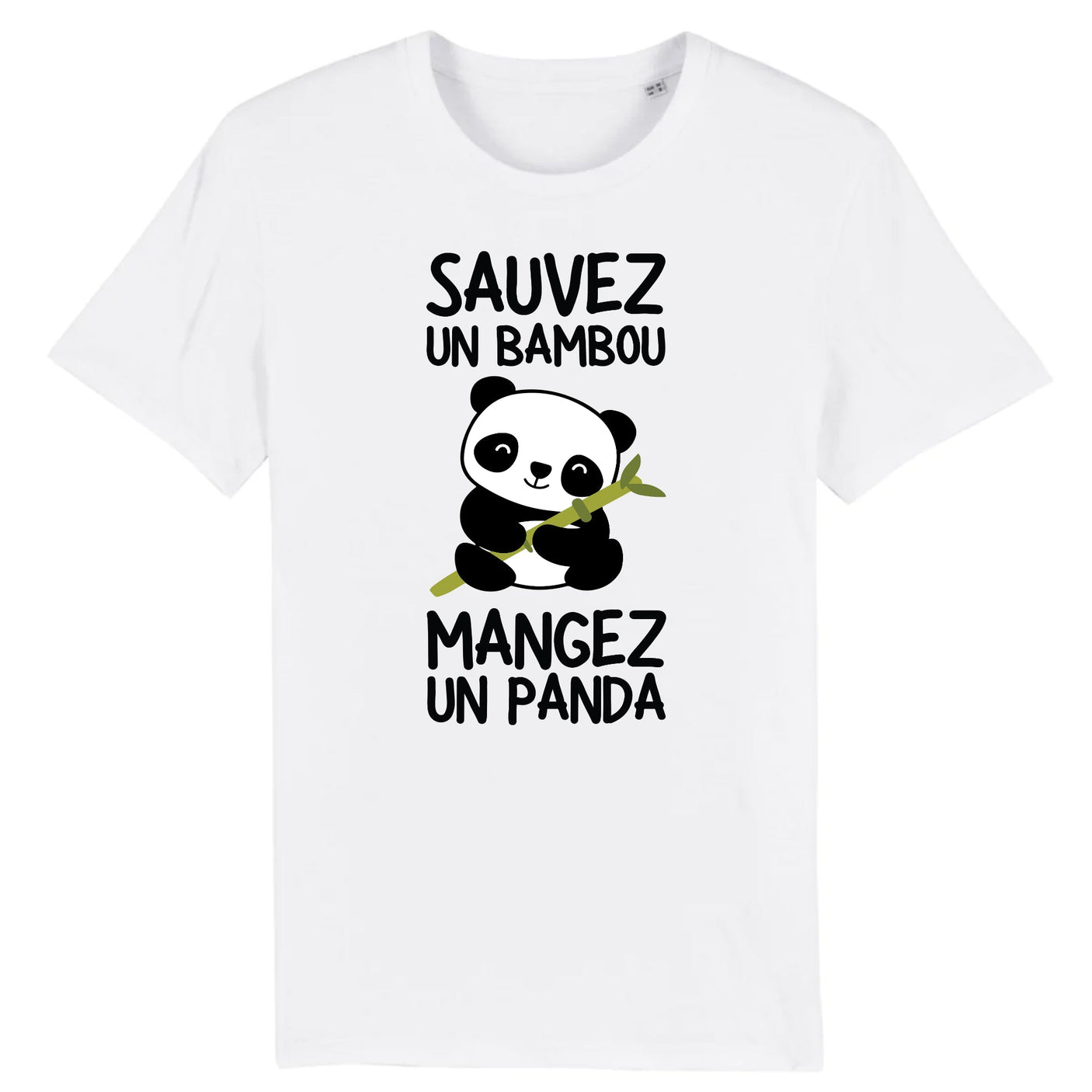 T-Shirt Homme Sauvez un bambou, mangez un panda
