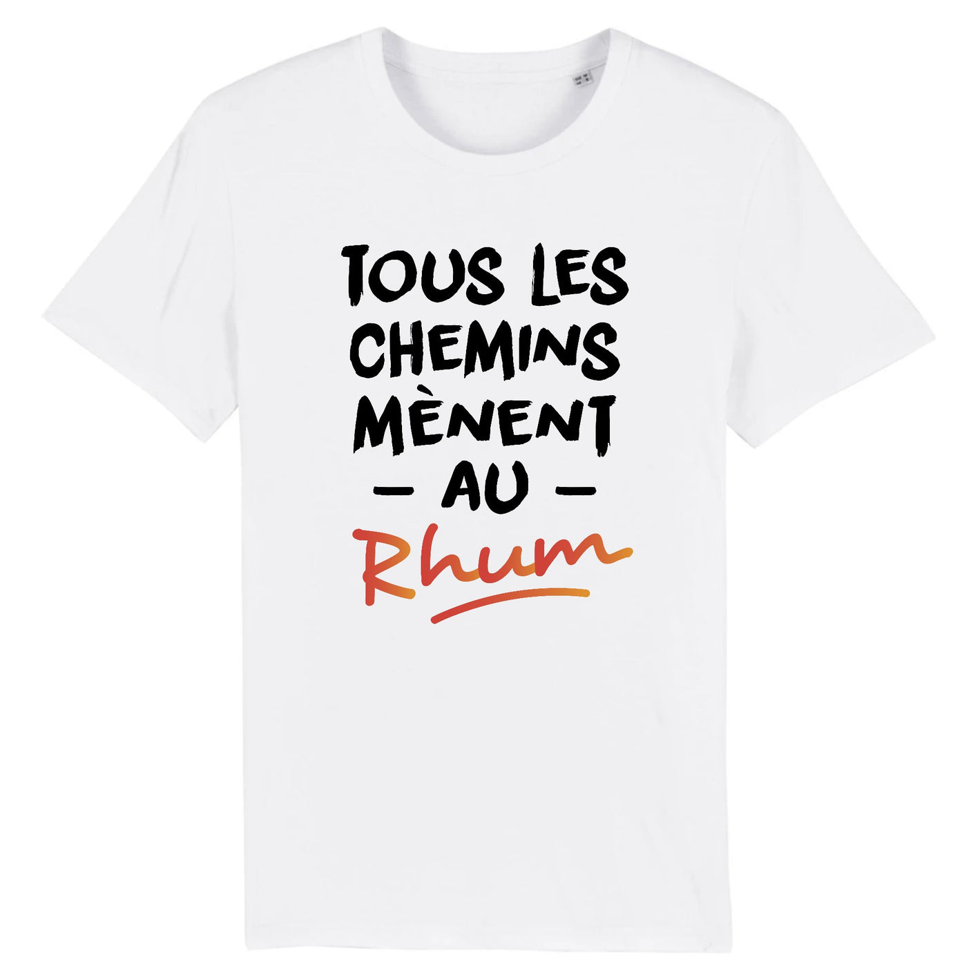 T-Shirt Homme Tous les chemins mènent au Rhum