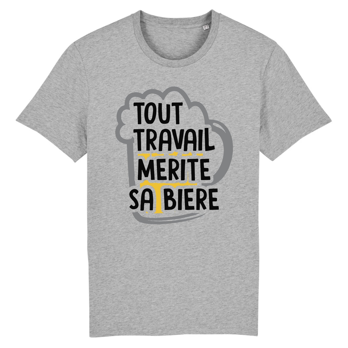 T-Shirt Homme Tout travail mérite sa bière