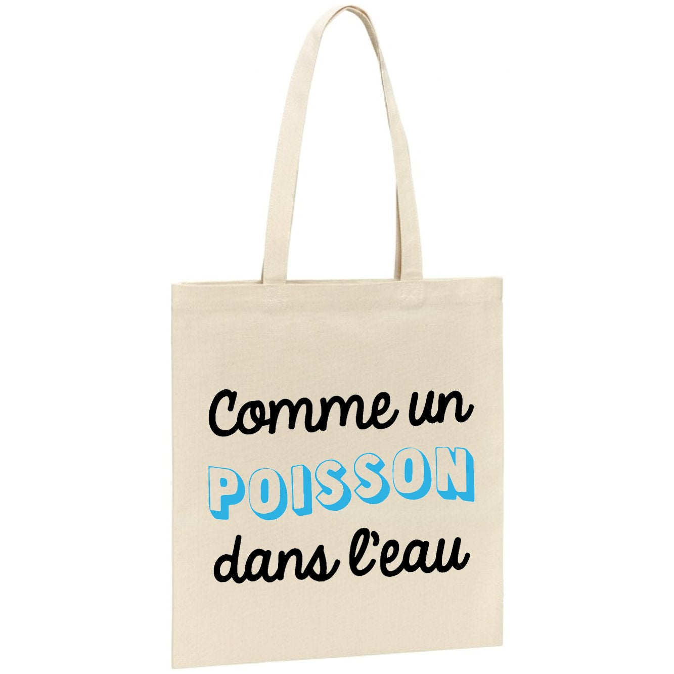 Tote bag Comme un poisson dans l'eau