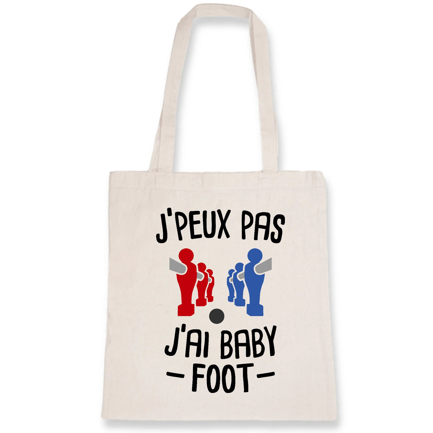 Tote bag J'peux pas j'ai baby-foot