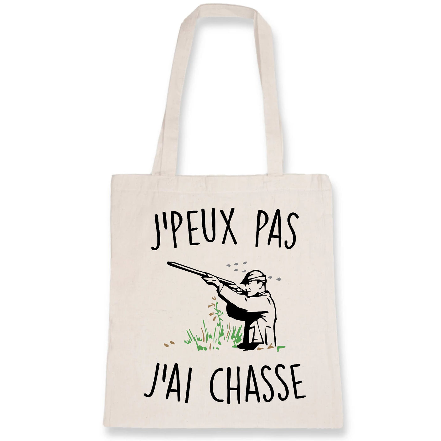 Tote bag J'peux pas j'ai chasse