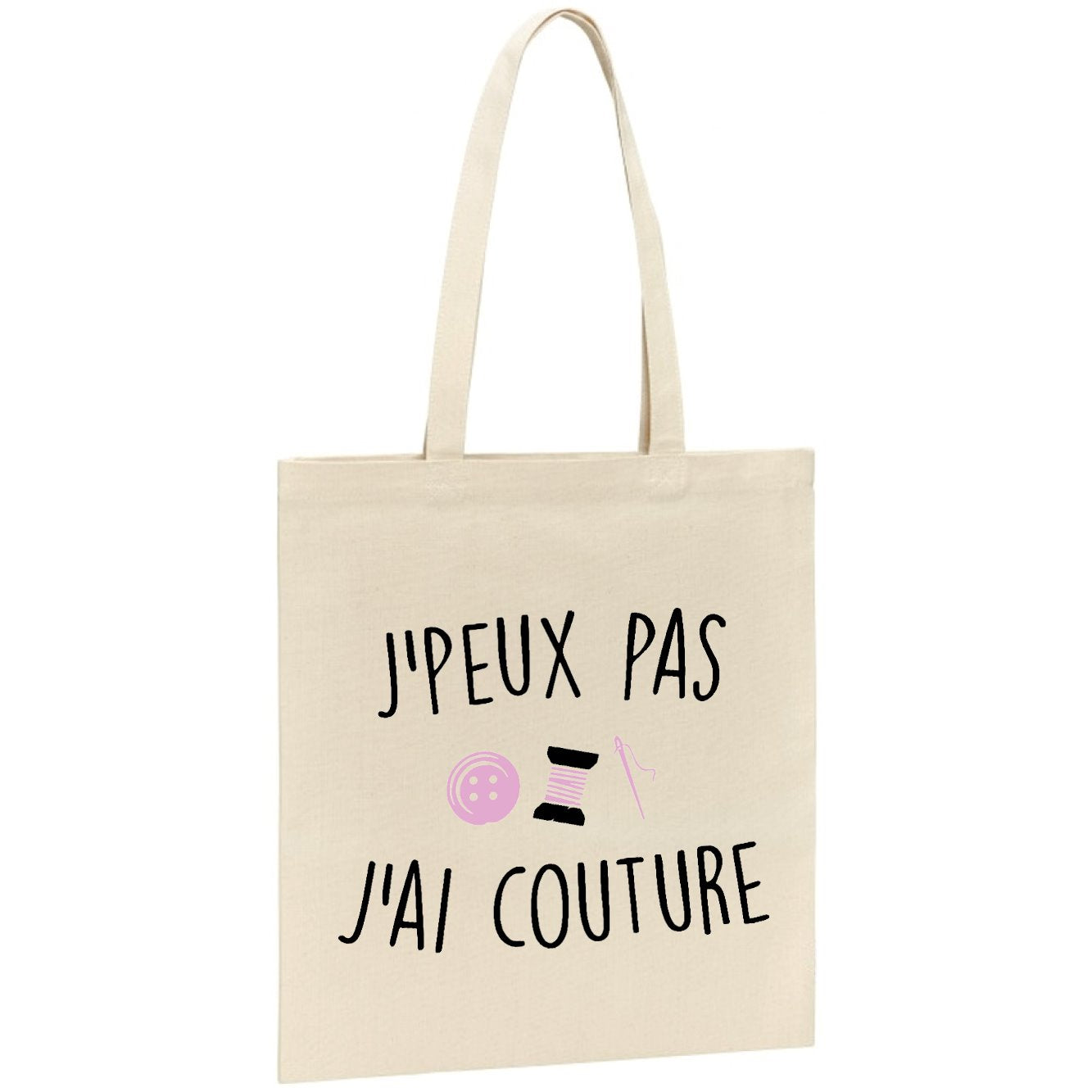 Tote bag J'peux pas j'ai couture