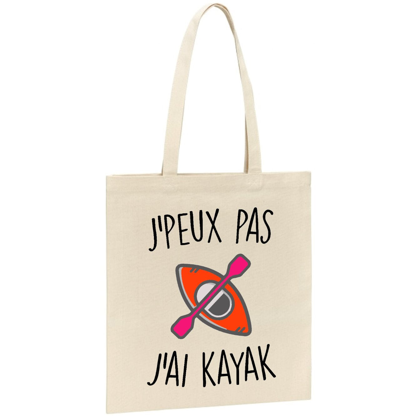 Tote bag J'peux pas j'ai kayak