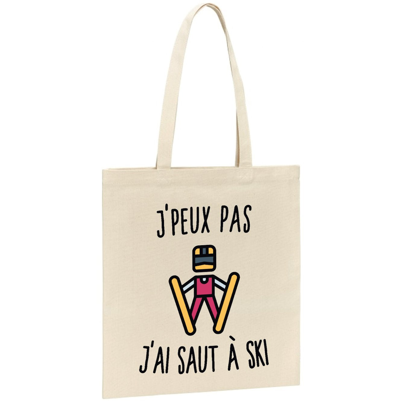 Tote bag J'peux pas j'ai saut à ski