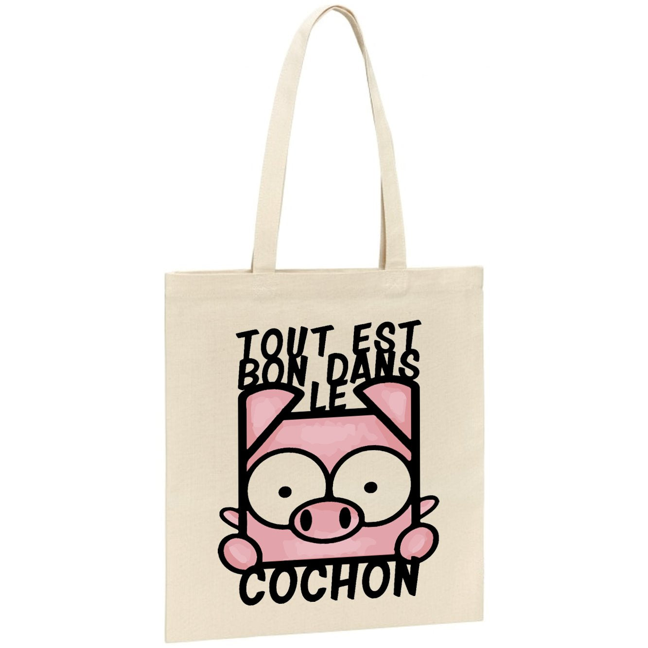 Tote bag Tout est bon dans le cochon