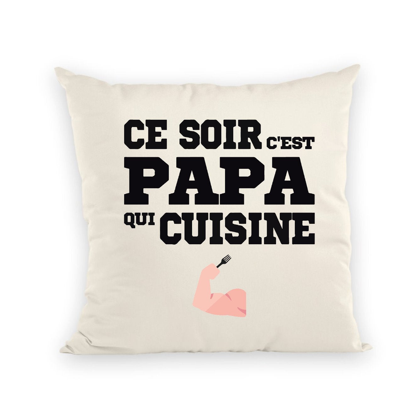 Coussin Ce soir c'est papa qui cuisine 