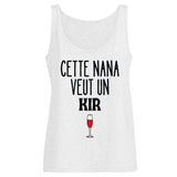 Débardeur Femme Cette nana veut un kir 