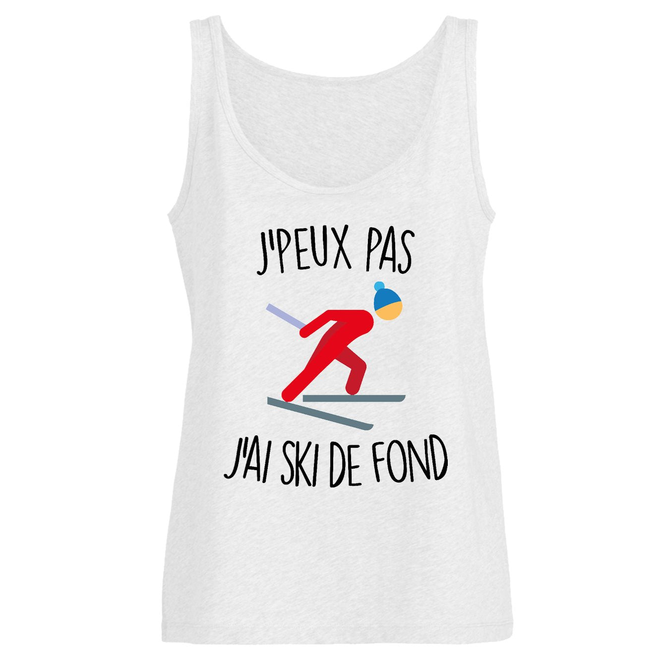 Débardeur Femme J'peux pas j'ai ski de fond 