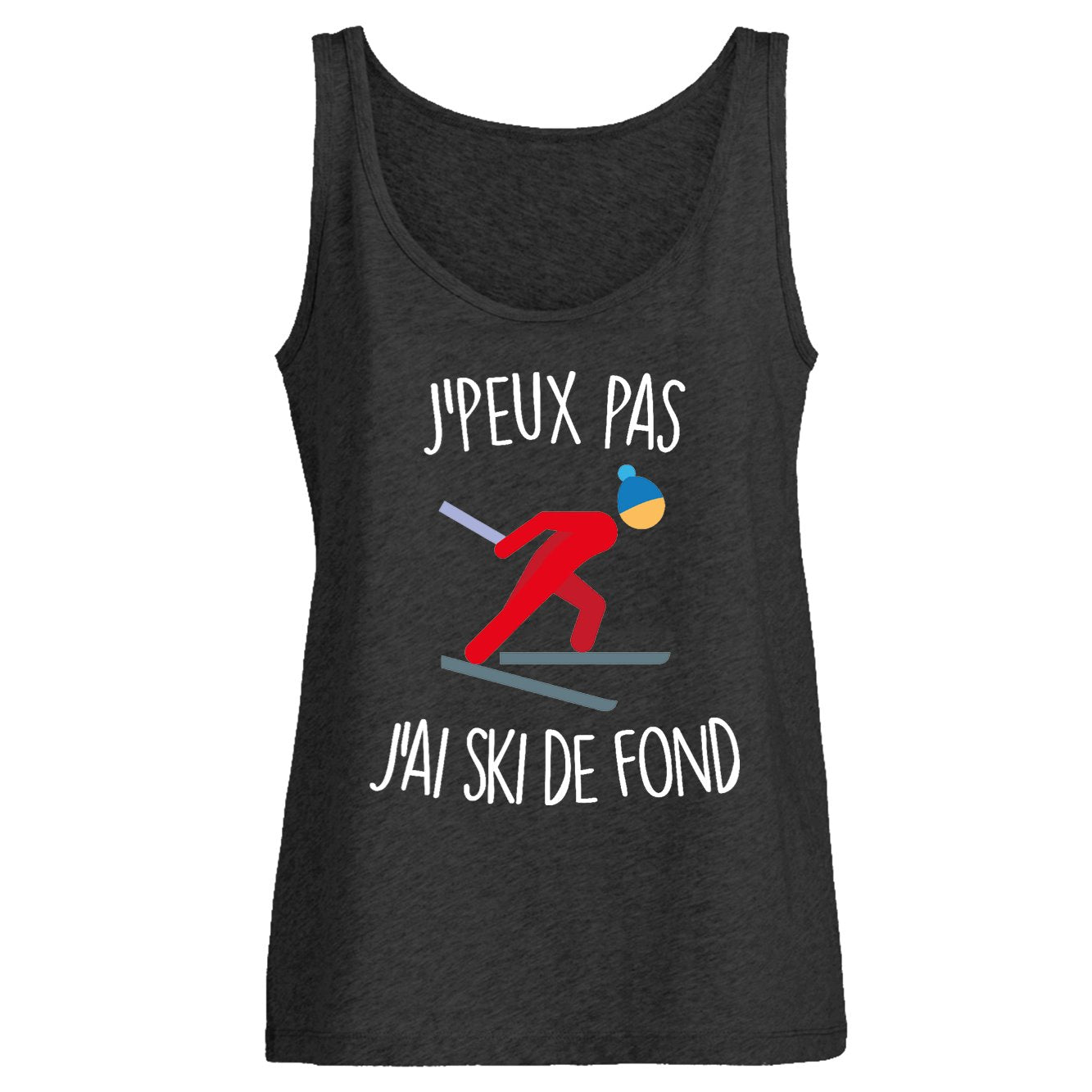 Débardeur Femme J'peux pas j'ai ski de fond 