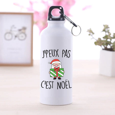 Gourde J'peux pas c'est Noël Blanc