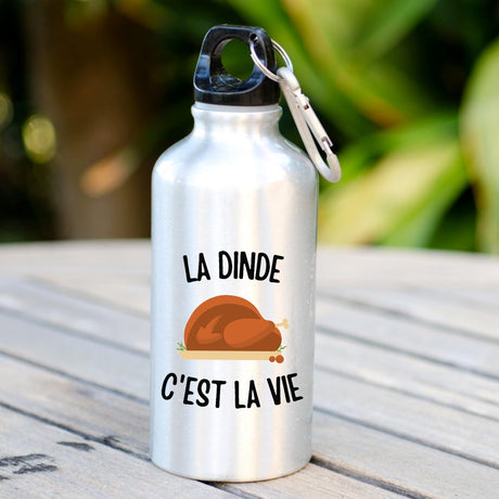 Gourde La dinde c'est la vie Blanc