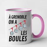 Mug À Grenoble on a les boules Rose