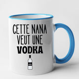 Mug Cette nana veut un vodka Bleu