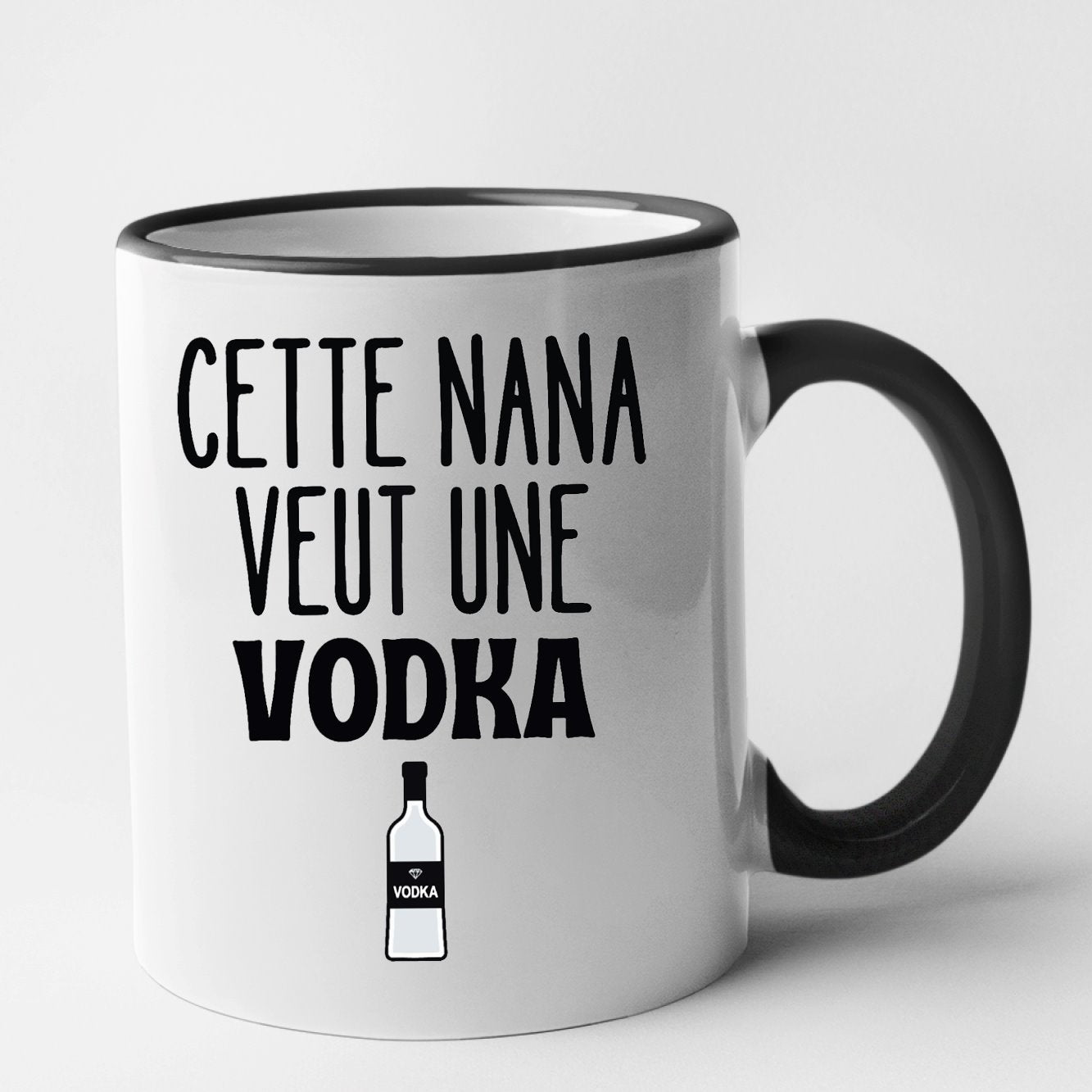 Mug Cette nana veut un vodka Noir