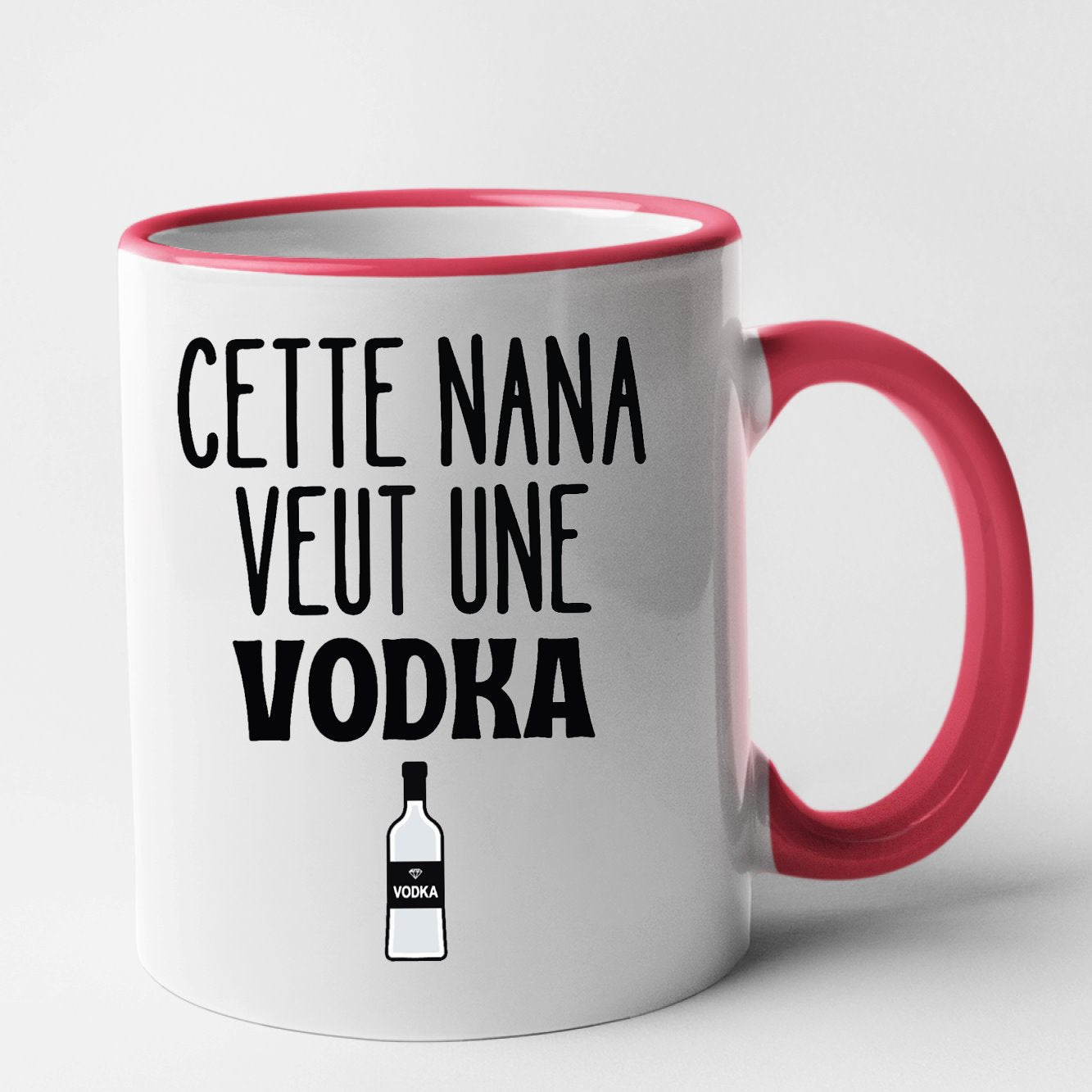 Mug Cette nana veut un vodka Rouge