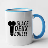 Mug Glace deux boules Bleu