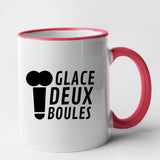 Mug Glace deux boules Rouge