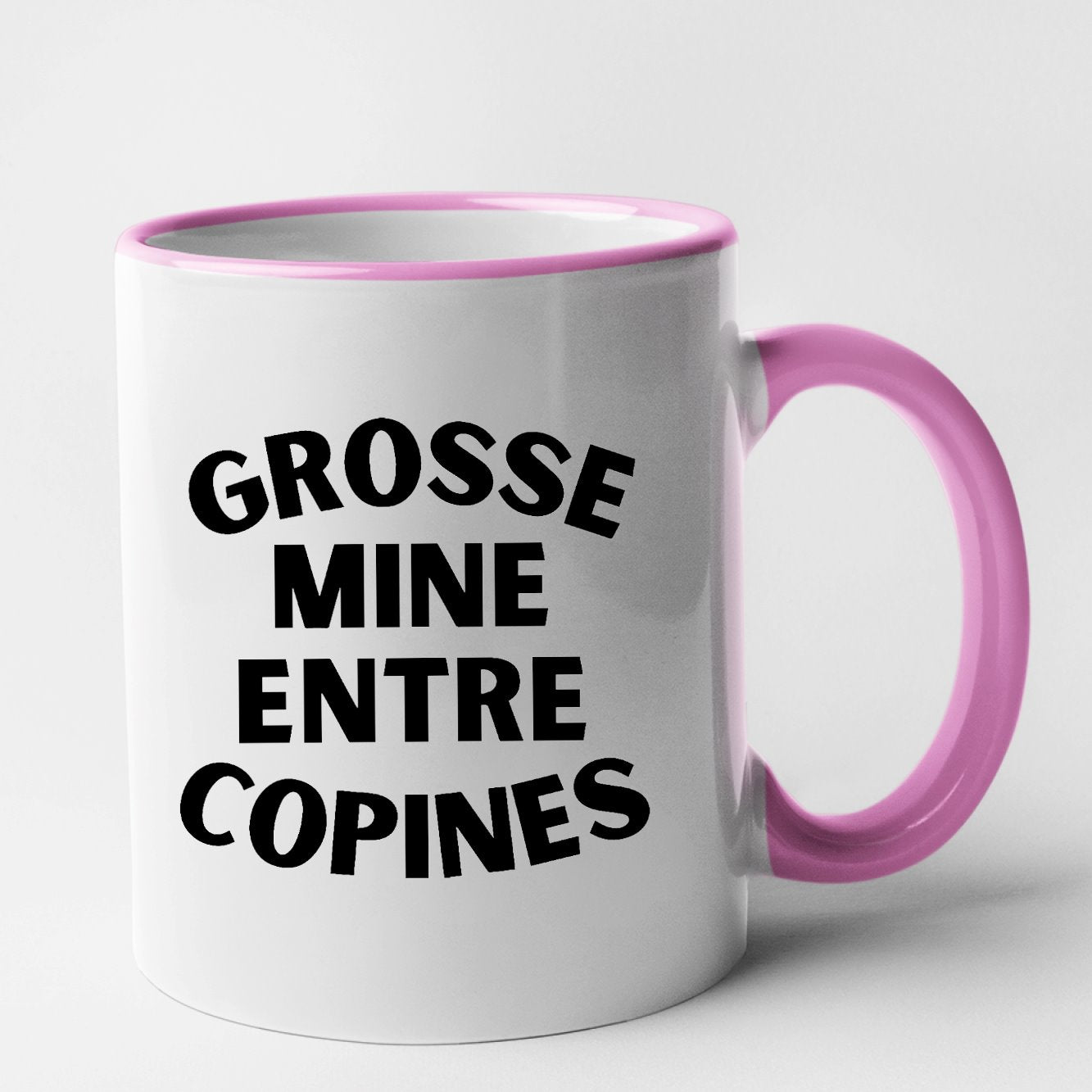 Mug Grosse mine entre copines Rose