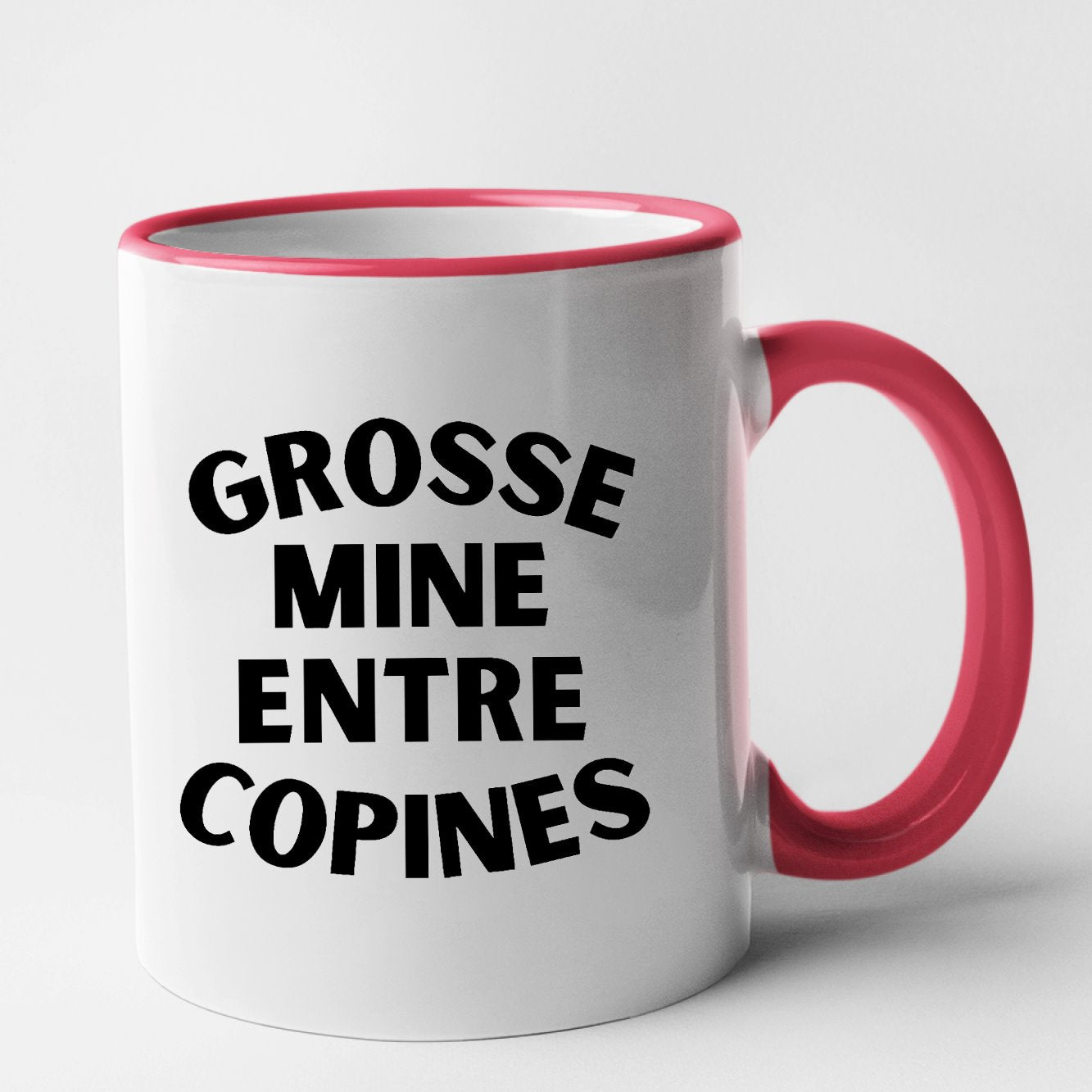 Mug Grosse mine entre copines Rouge