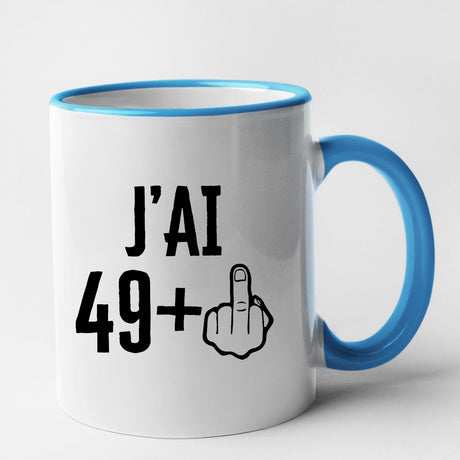 Mug J'ai 50 ans 49 + 1 Bleu