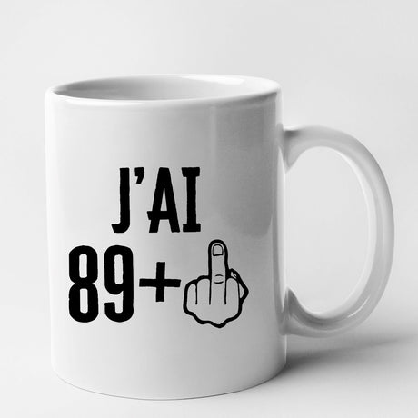 Mug J'ai 90 ans 89 + 1 Blanc