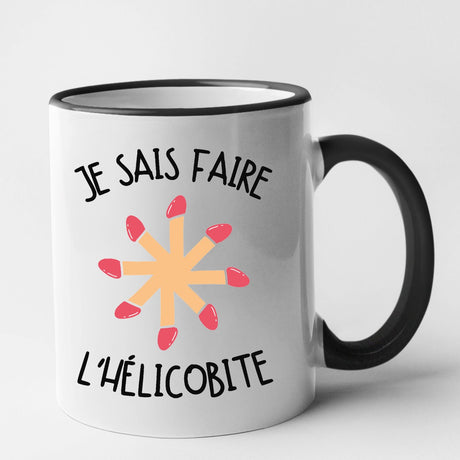 Mug Je sais faire l'hélicobite Noir