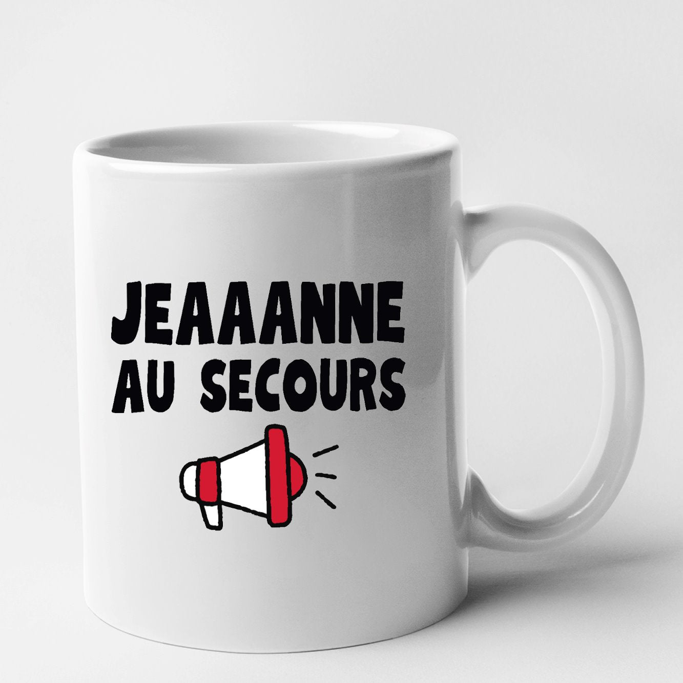 Mug Jeanne au secours Blanc