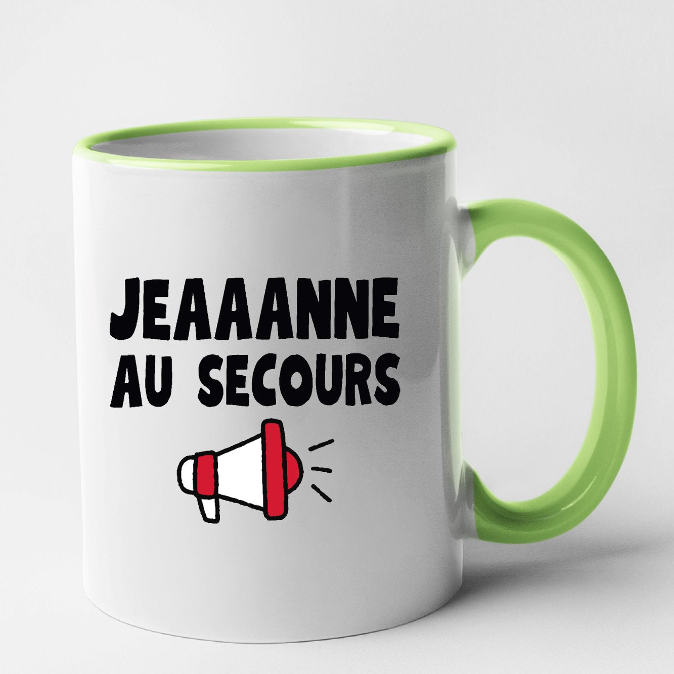 Mug Jeanne au secours Vert