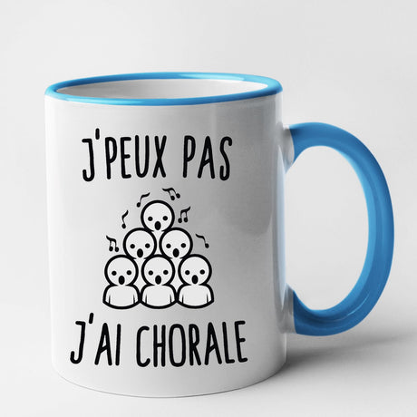 Mug J'peux pas j'ai chorale Bleu